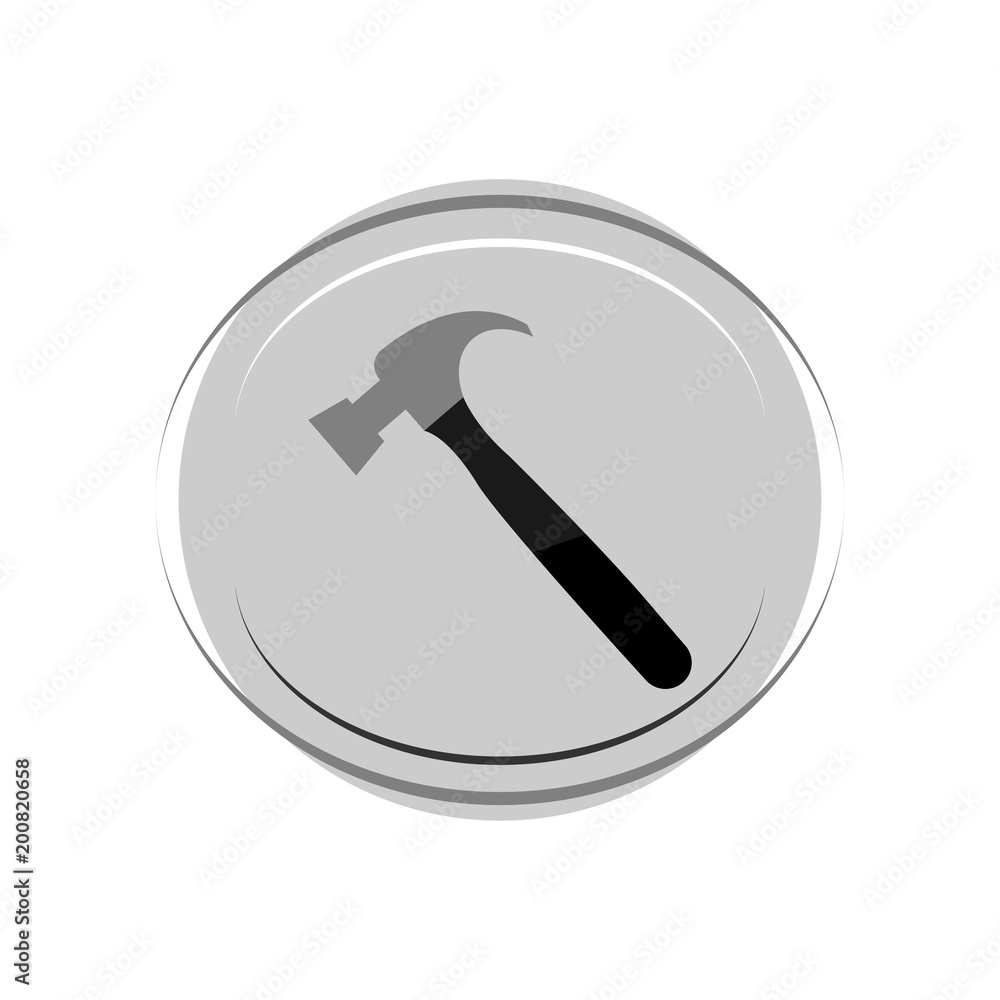 Hammer icon. Vector Illustration Hammer icon. Vector Illustration