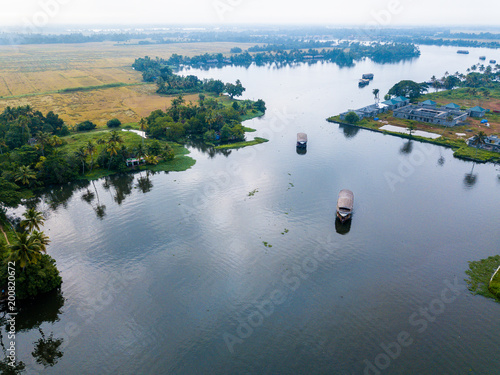 Photography Aerial photo of Alappuzha India