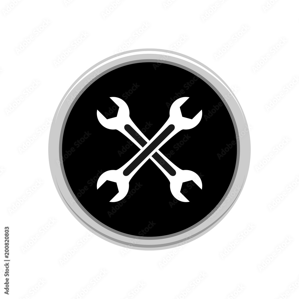 Wrench icon. Vector Illustration Wrench icon. Vector Illustration