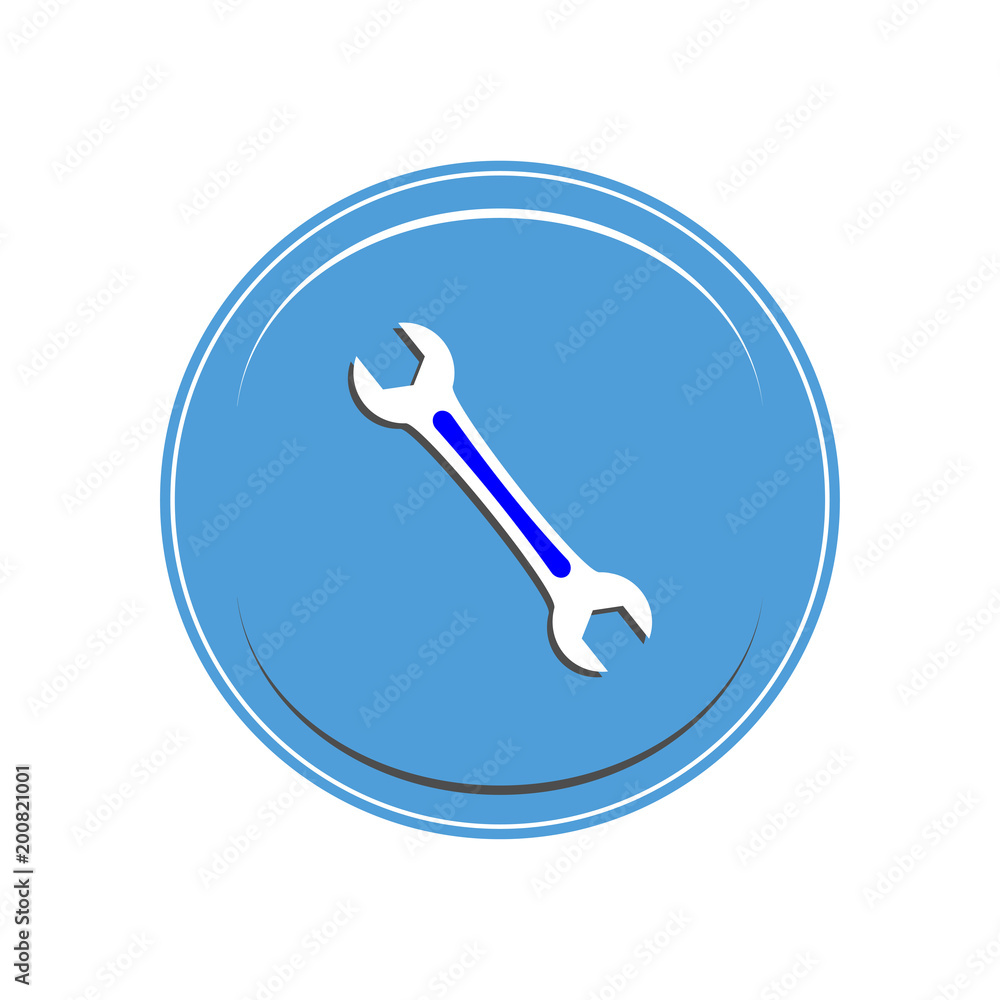 Wrench icon. Vector Illustration Wrench icon. Vector Illustration