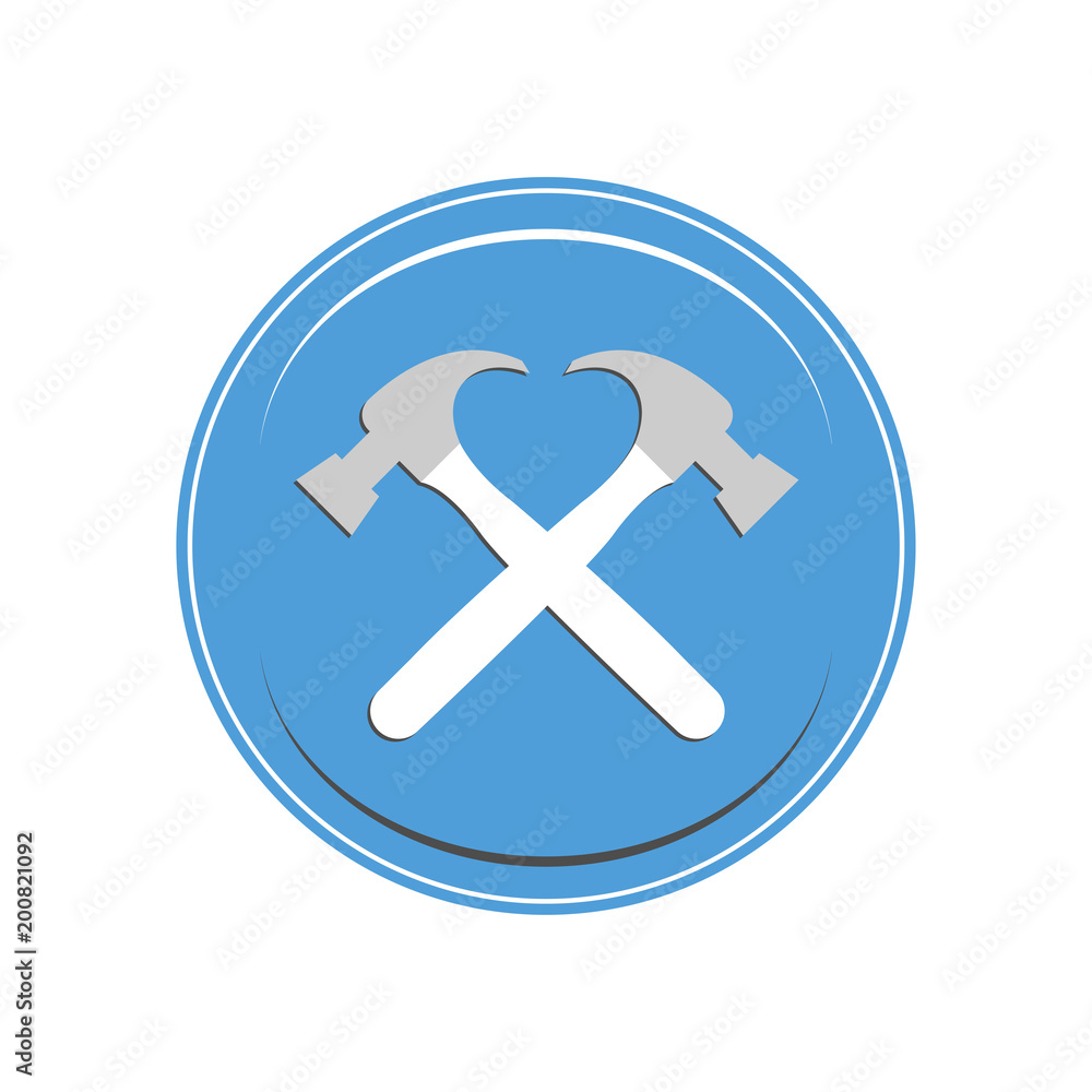 Fototapeta premium Hammer icon. Vector Illustration