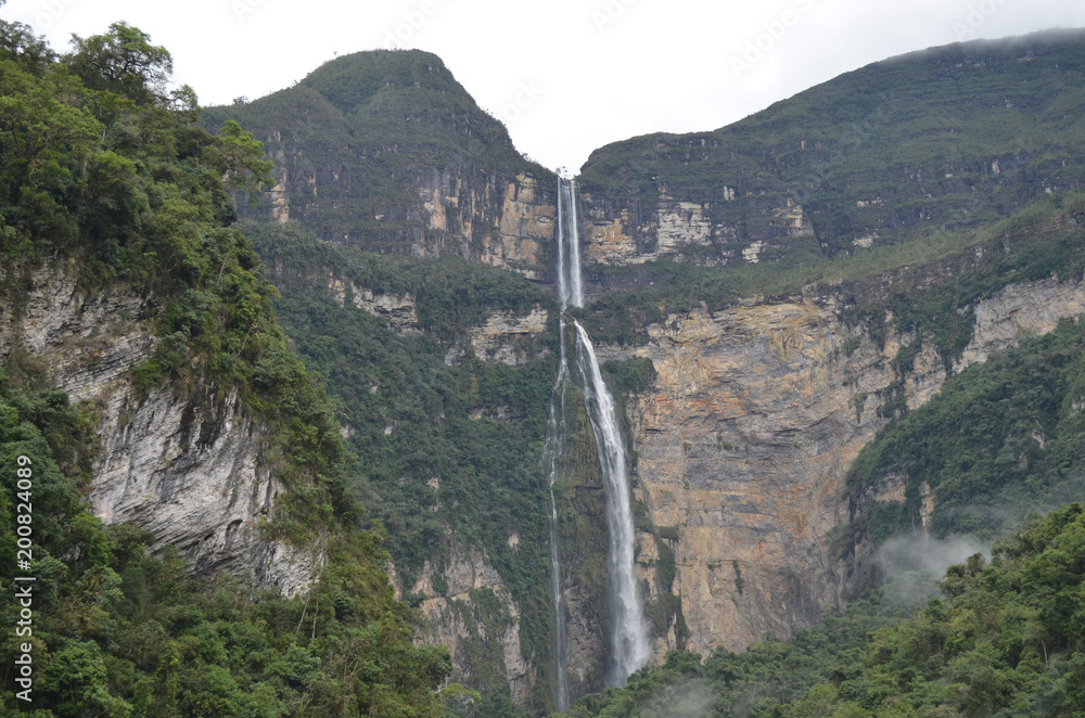 Gocta waterfall, 771m high. Chachapoyas, Amazonas, Peru