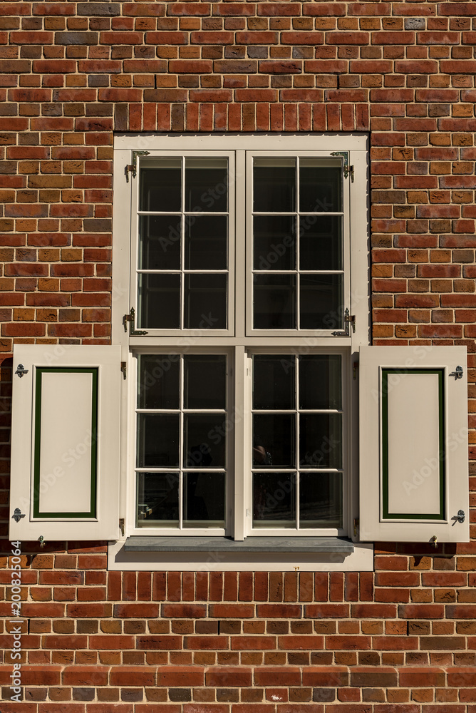 An old window at the Netherland disctrict in Potsdam An old window at the Netherland disctrict in Potsdam