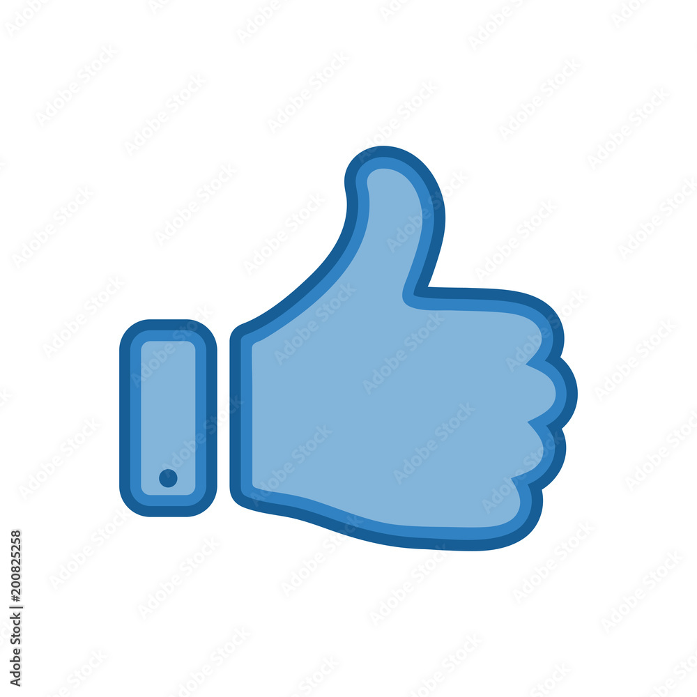 Thumb Up icon in flat design. Vector illustration. Thumb Up icon in flat design. Vector illustration.