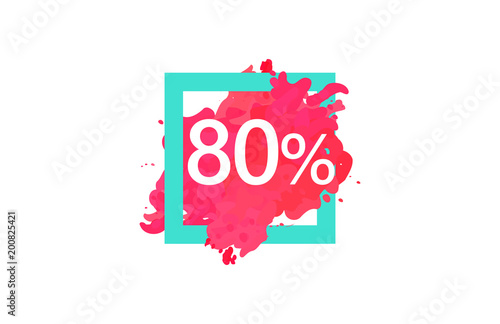 80 Percent Discount Number Water Color Frame