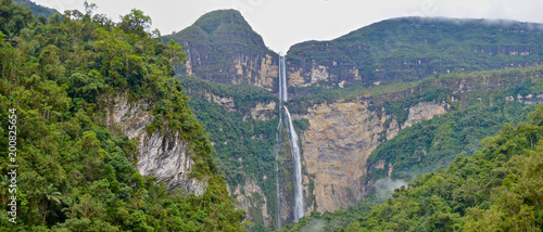 Gocta waterfall, 771m high. Chachapoyas, Amazonas, Peru photo