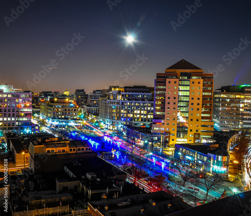 Tablou pe pânză Supermoon over Clarendon