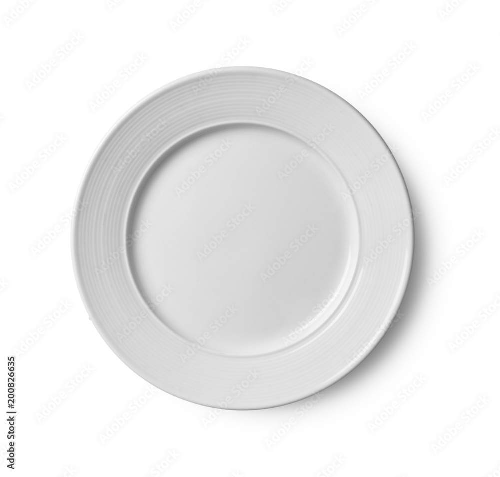 white plate on white background white plate on white background