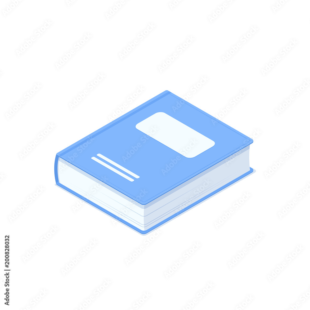 Isometric book isolated on white background Isometric book isolated on white background