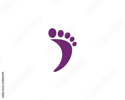 foot ilustration Logo vector