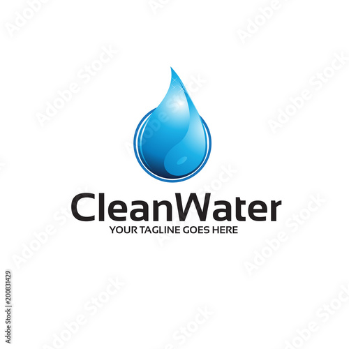 clean waters logo template