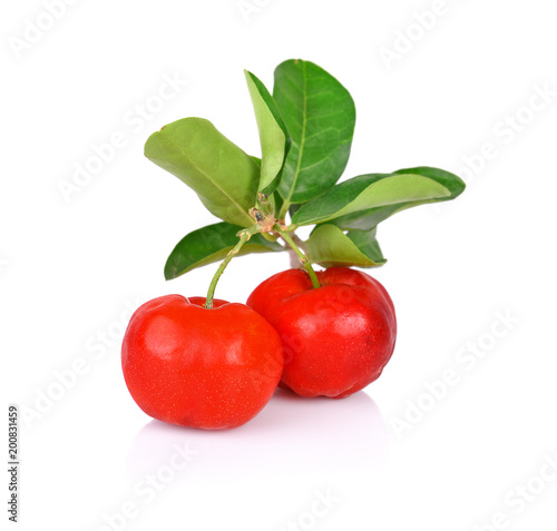 Tableau sur toile Barbados cherry, Malpighia emarginata, from central of Thailand.
