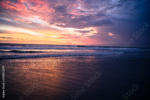 Sunset on the beach