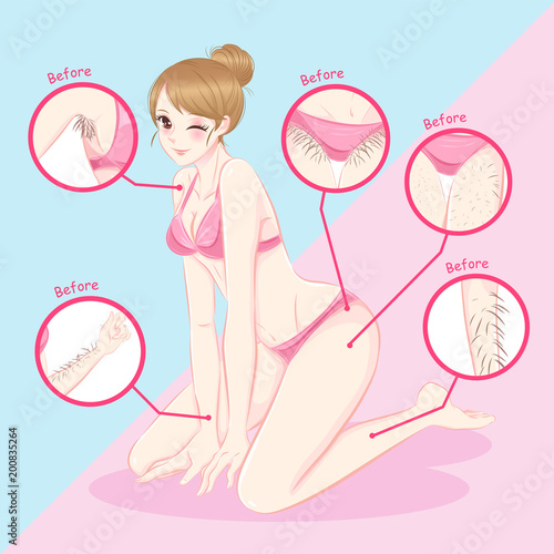 woman with hair problem