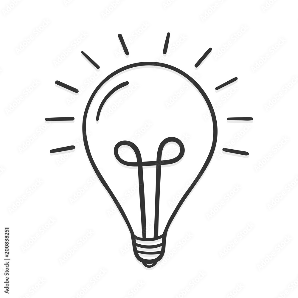 Hand Drawn Lightbulb Hand Drawn Lightbulb