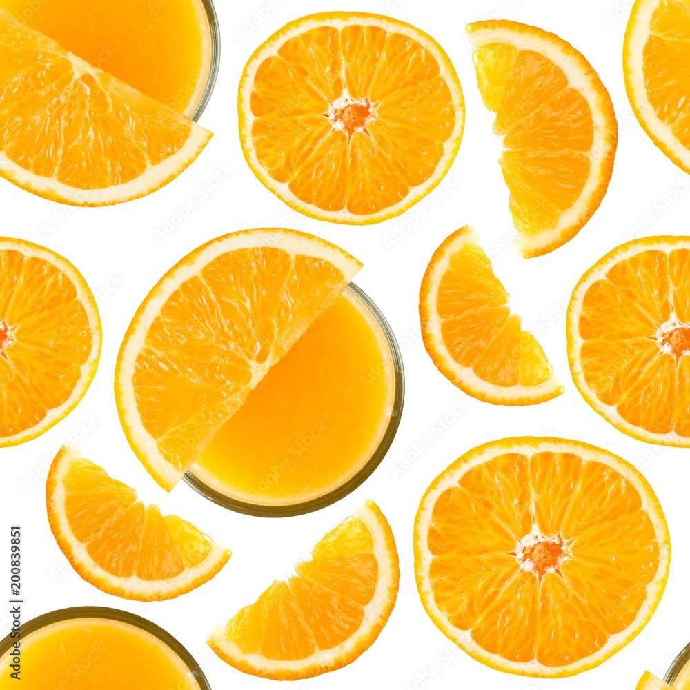 Orange seamless pattern Orange seamless pattern