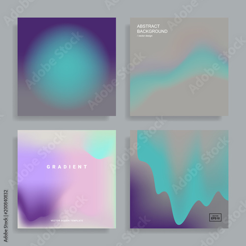 design templates with vibrant gradient shapes