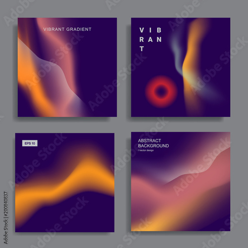 design templates with vibrant gradient shapes