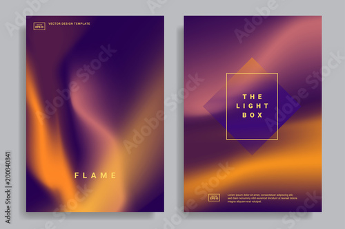 design templates with vibrant gradient shapes