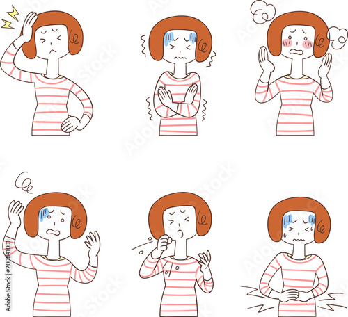 女性の病気の症状6種類
