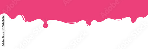 Caramel or jam,  syrup sweet drips. Seamless pattern. Vector illustration.