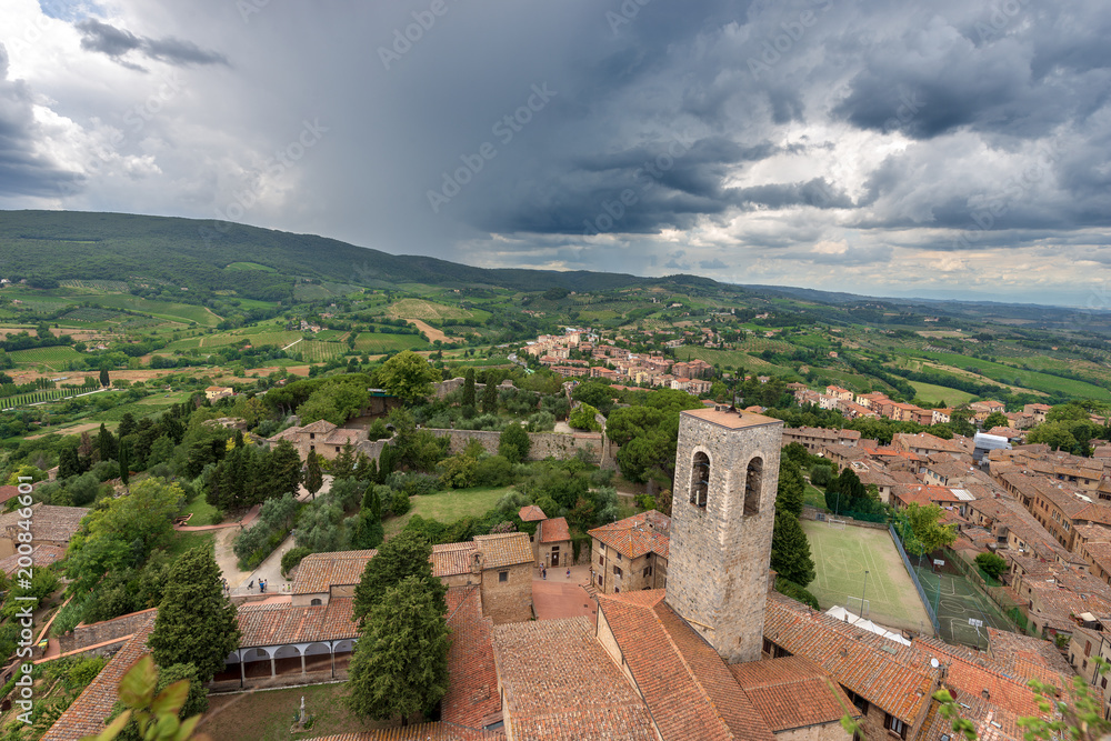 Medieval town of San Gimignano - Tuscany Italy