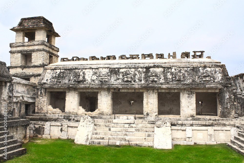 Obraz premium Ruins of Royal palace, Palenque, Chiapas, Mexico