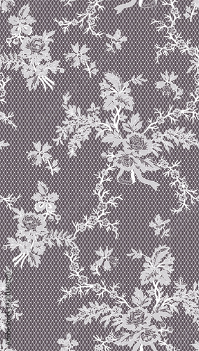 seamless lace ornament vector illustration