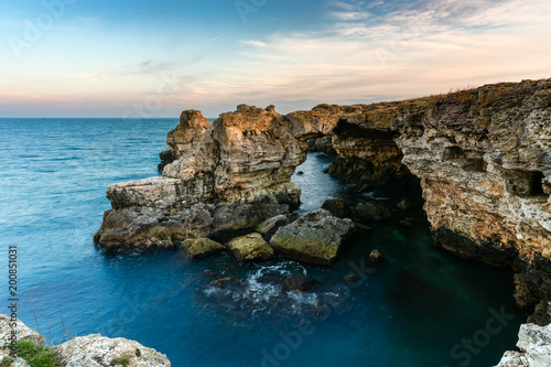 Tulenovo stone arc at Black sea.