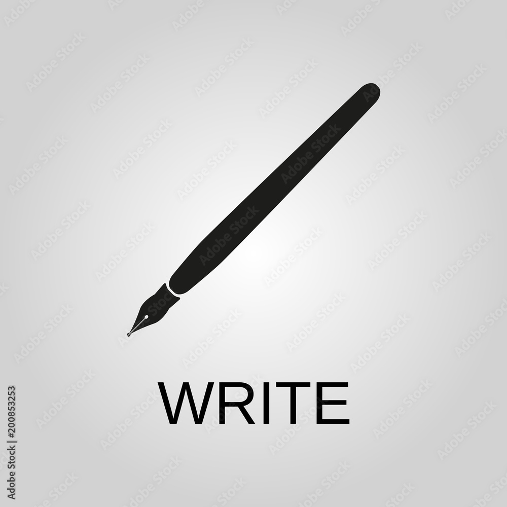 Write icon. Write symbol. Flat design. Stock - Vector illustration Write icon. Write symbol. Flat design. Stock - Vector illustration