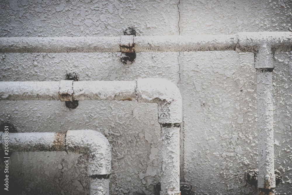 Old metal water pipe