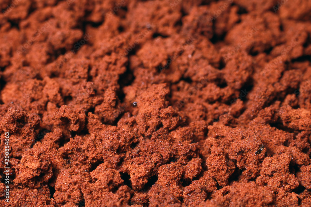 Instant coffee in granules. Instant coffee background macro. Instant coffee in granules. Instant coffee background macro.