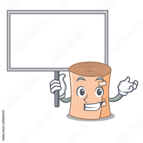 Bring board medical gauze character cartoon