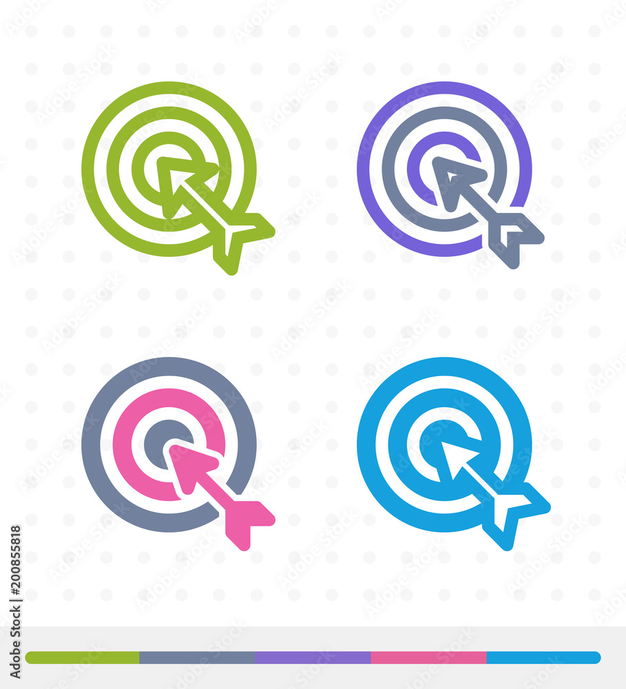 Target & Arrow - Zap & Tap Icons. A set of 4 professional, pixel-perfect icons. Target & Arrow - Zap & Tap Icons. A set of 4 professional, pixel-perfect icons.