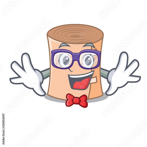 Geek medical gauze character cartoon