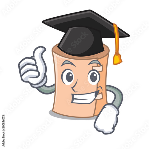 Graduation medical gauze character cartoon