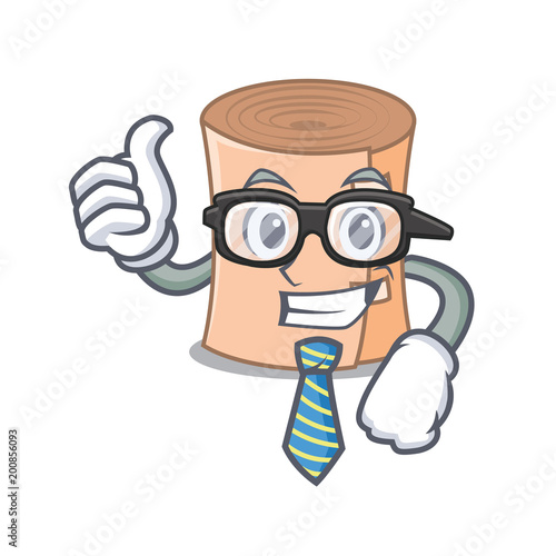 Businessman medical gauze character cartoon