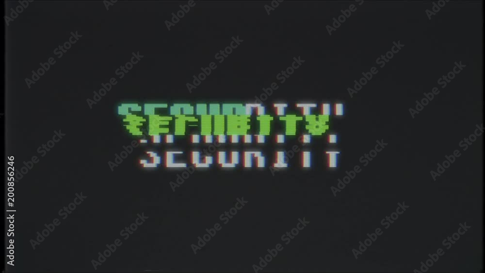 retro videogame SECURITY word text computer old tv glitch interference noise screen animation seamless loop New quality universal vintage motion dynamic animated background colorful joyful video retro videogame SECURITY word text computer old tv glitch interference noise screen animation seamless loop New quality universal vintage motion dynamic animated background colorful joyful video