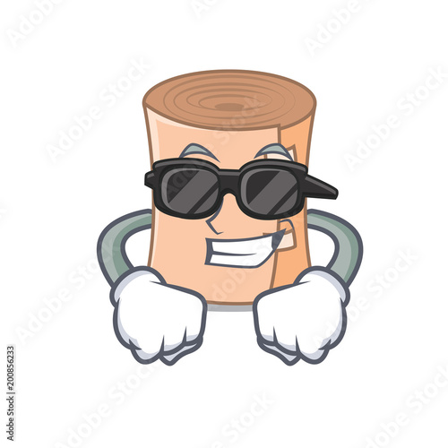 Super cool medical gauze character cartoon