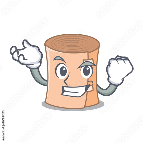Successful medical gauze character cartoon