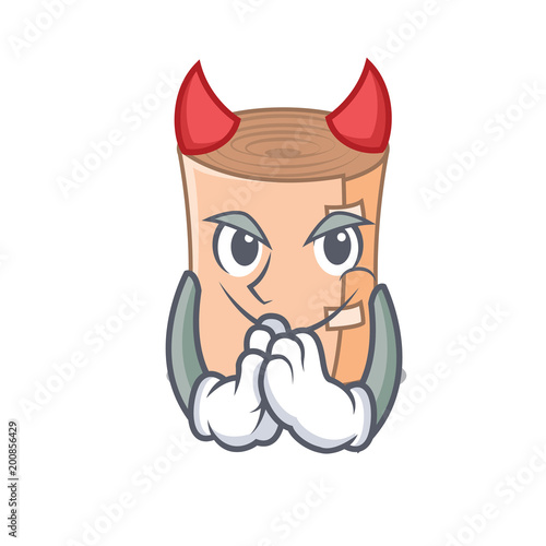 Devil medical gauze mascot cartoon