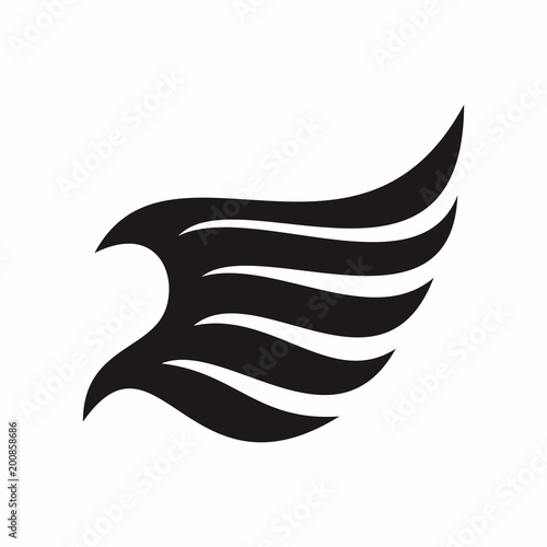 Wings Logo Vector Silhouette