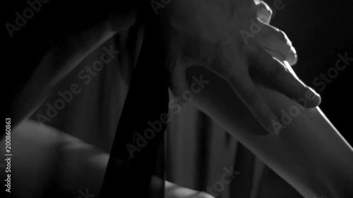 true gentleman , hand on her legs