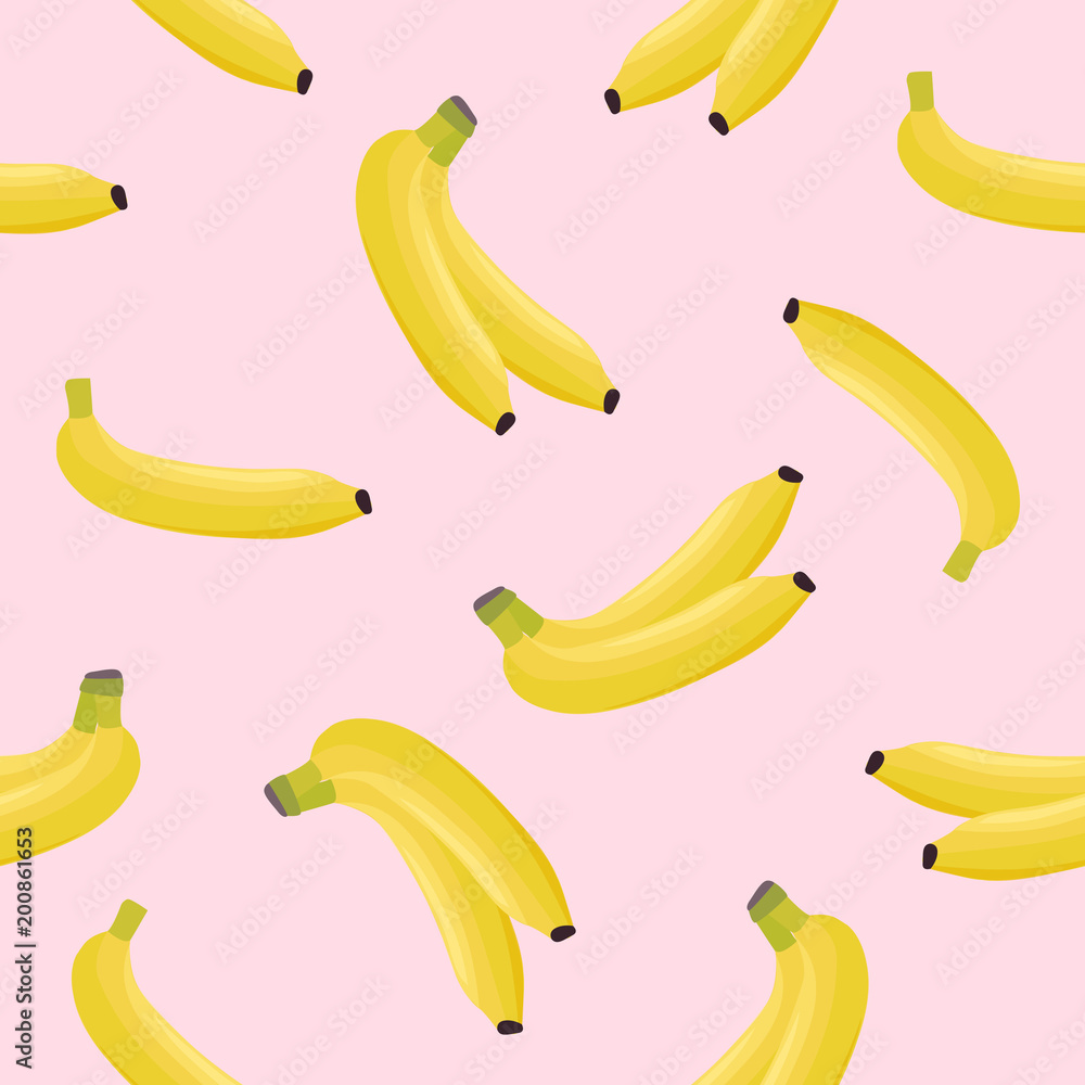 Seamless pattern with banana