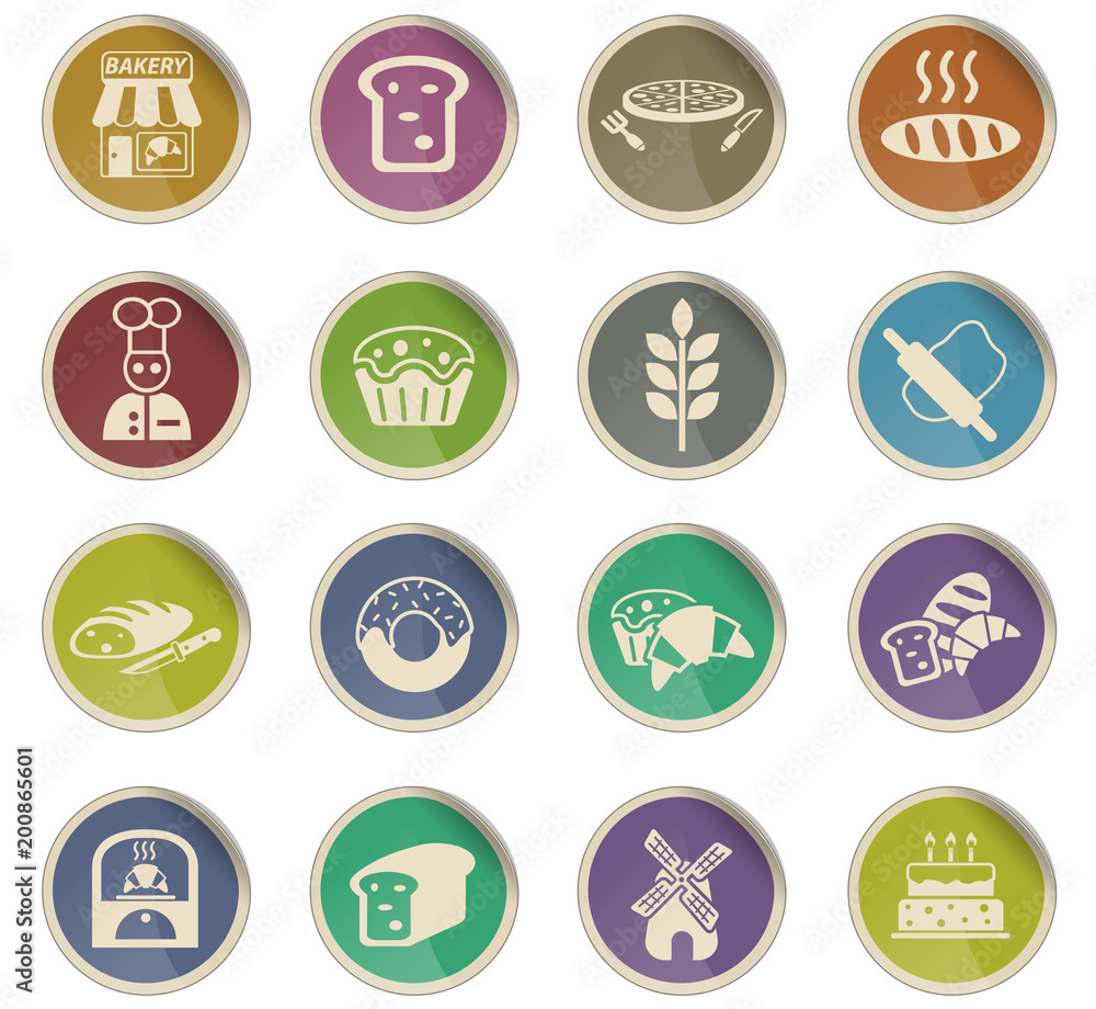 bakery icon set bakery icon set