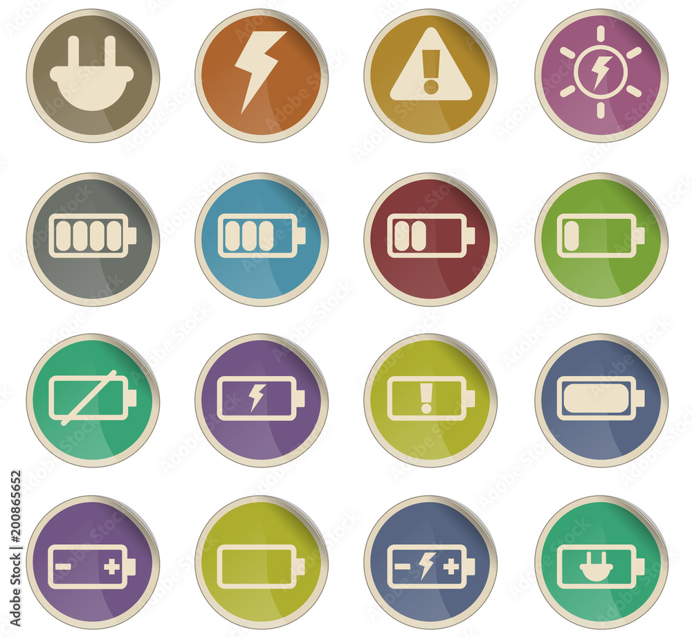 battery icon set battery icon set
