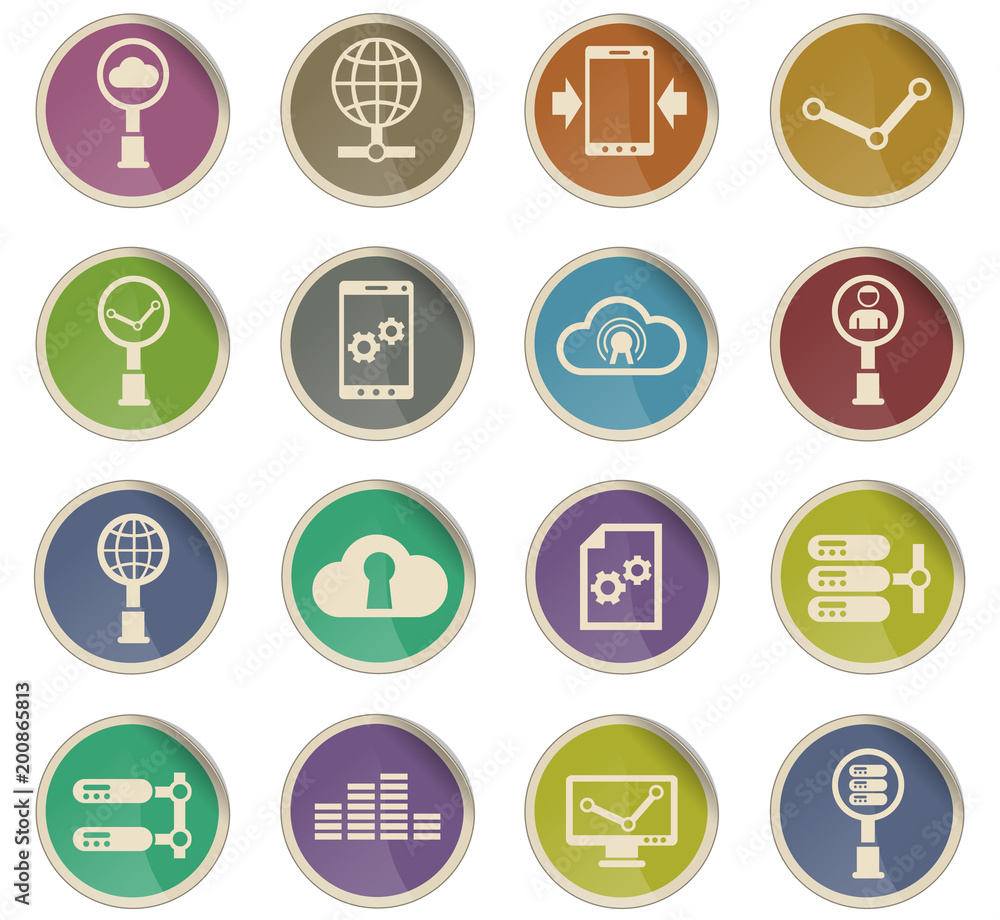 social network icon set social network icon set
