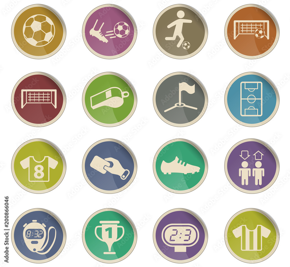 football icon set