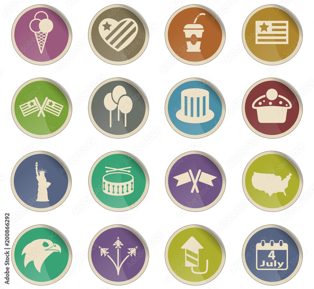 independence day icon set independence day icon set
