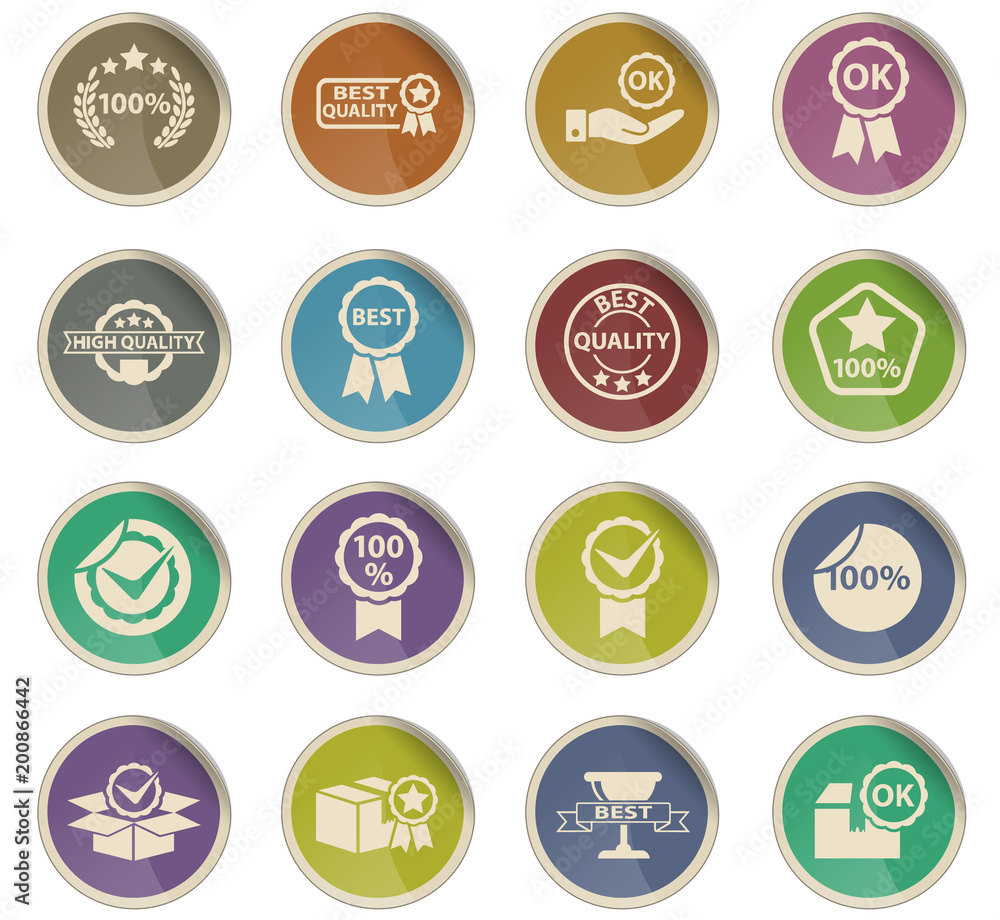 quality icon set quality icon set